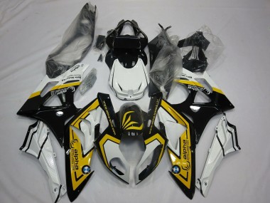 2009-2014 White Yellow Glossy Black BMW S1000RR Motorcycle Fairings