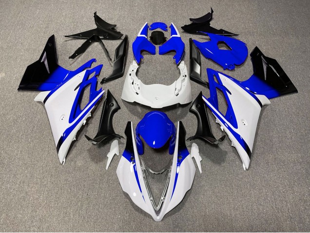 2013-2016 White Blue Glossy Black Triumph Daytona 675 Motorcycle Fairings