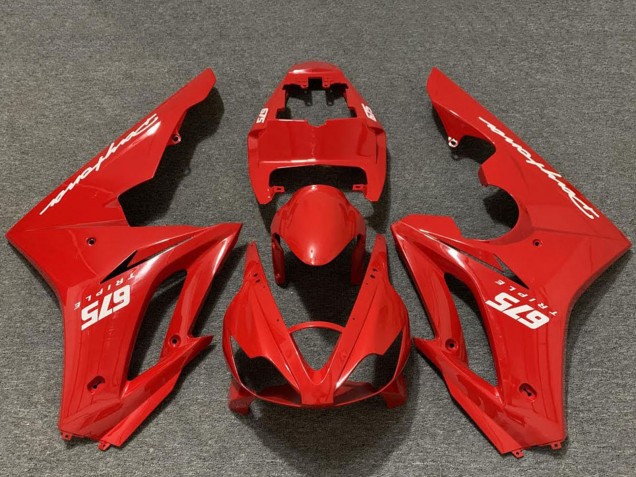 2006-2008 Red Triumph Daytona 675 Motorcycle Fairings