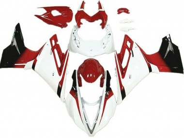 2013-2016 White Red Glossy Black Triumph Daytona 675 Motorcycle Fairings