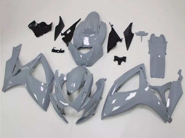 2006-2007 Nardo Grey Suzuki GSXR 600 / GSXR 750 Motorcycle Fairing Kits