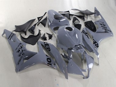 2007-2008 Nardo Grey Black Repsol Honda CBR600RR Motorcycle Fairings