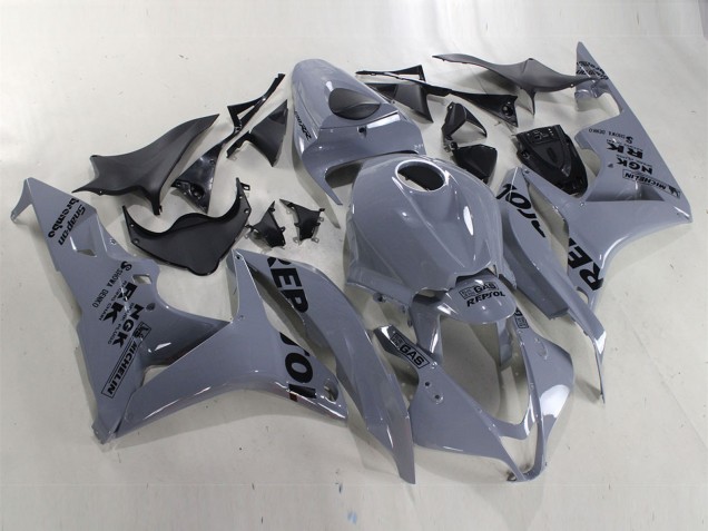 2007-2008 Nardo Grey Black Repsol Honda CBR600RR Motorcycle Fairings