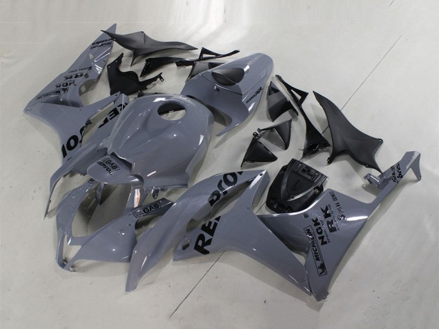 2007-2008 Nardo Grey Black Repsol Honda CBR600RR Motorcycle Fairings