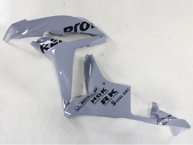 2007-2008 Nardo Grey Black Repsol Honda CBR600RR Motorcycle Fairings