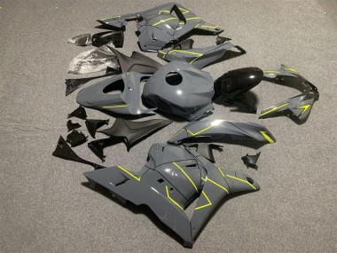2009-2012 Dark Nardo Grey Yellow Honda CBR600RR Motorcycle Fairings