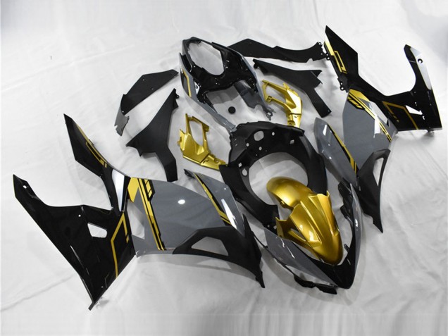 2018-2024 Nardo Grey Gold Black Kawasaki Ninja 400 Motorcycle Fairings