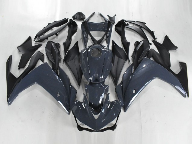 2015-2018 Dark Grey Matte Black Yamaha YZF R3/R25 Motorcycle Fairings
