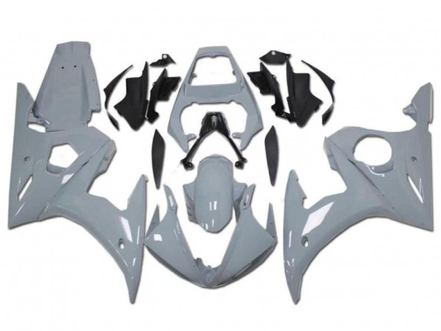 2003-2004 Nardo Grey Yamaha YZF R6 Motorcycle Fairings