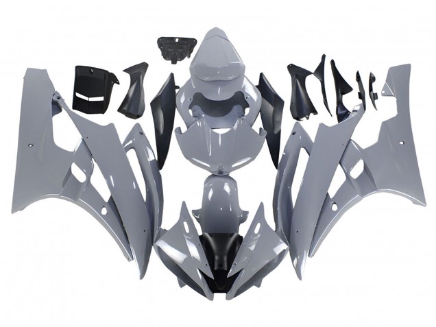 2006-2007 Nardo Grey Yamaha YZF 600 R6 Motorcycle Fairings