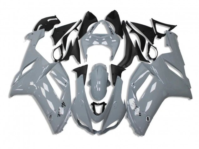 2007-2008 Nardo Grey Kawasaki ZX6R Motorcycle Fairings