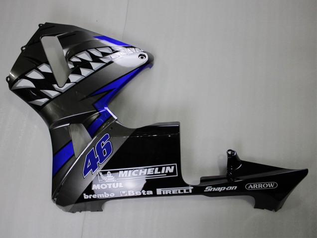 2005-2006 Nardo Grey Shark Honda CBR600RR Motorcycle Fairings