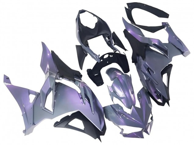 2024-2025 Chameleon Grey Dazz Pearl Purple Kawasaki Ninja 500 EX500R Motorcycle Fairings