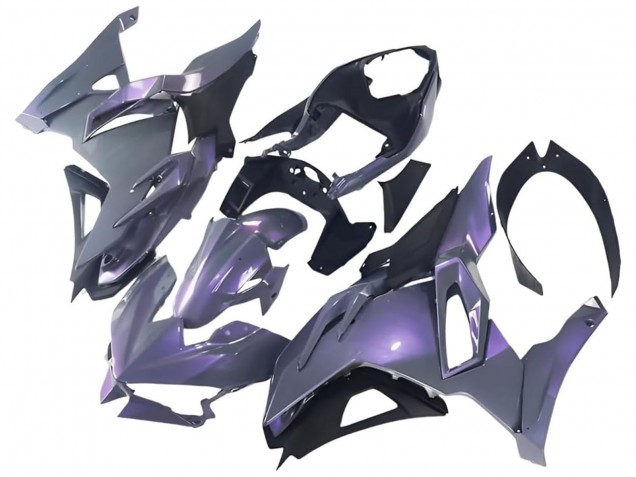 2024-2025 Chameleon Grey Dazz Pearl Purple Kawasaki Ninja 500 EX500R Motorcycle Fairings