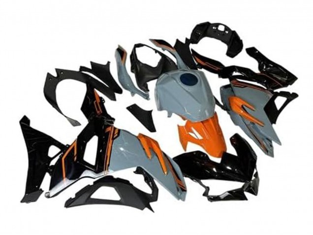 2024-2025 Nardo Grey Orange Black Kawasaki Ninja 500 EX500R Motorcycle Fairings