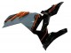 2024-2025 Nardo Grey Orange Black Kawasaki Ninja 500 EX500R Motorcycle Fairings