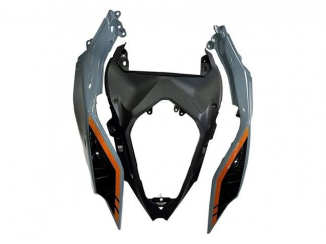 2024-2025 Nardo Grey Orange Black Kawasaki Ninja 500 EX500R Motorcycle Fairings