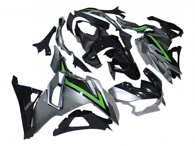 2024-2025 Grey Green Black Kawasaki Ninja 500 EX500R Motorcycle Fairings