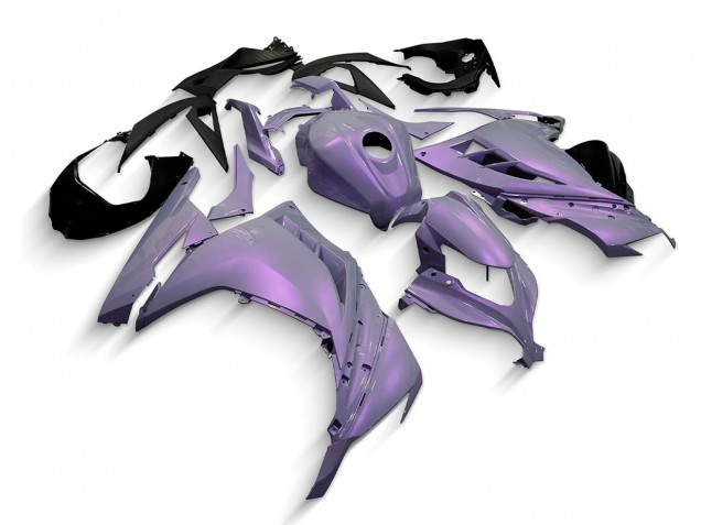 2013-2024 Chameleon Grey Dazz Pearl Purple Kawasaki EX300 Motorcycle Fairings