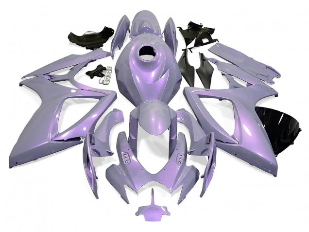 2006-2007 Chameleon Grey Dazz Pearl Purple Suzuki GSXR 600 / GSXR 750 Motorcycle Fairings