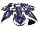 2012-2024 Chameleon Blue Purple Kawasaki ZX14R ZZR1400 Motorcycle Fairings