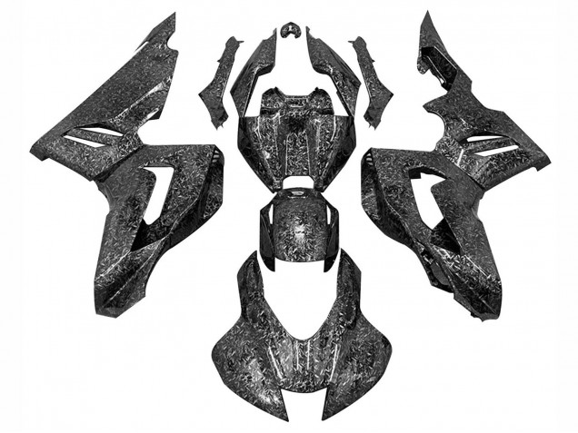 2020-2023 Black Forged Carbon Fiber Honda CBR1000RR-R Motorcycle Fairings