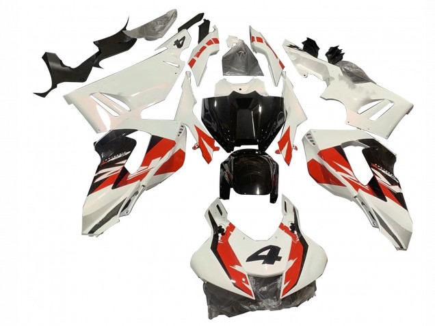 2020-2023 White Red Glossy Black 4 Honda CBR1000RR-R Motorcycle Fairings