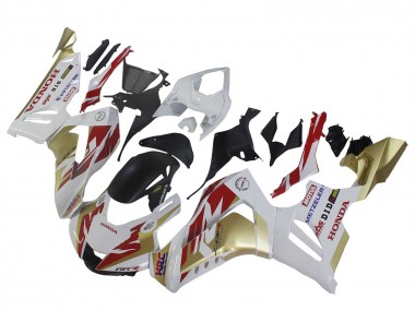 2020-2023 White Red Gold Motul HRC Honda CBR1000RR-R Motorcycle Fairings