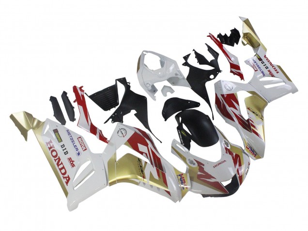2020-2023 White Red Gold Motul HRC Honda CBR1000RR-R Motorcycle Fairings