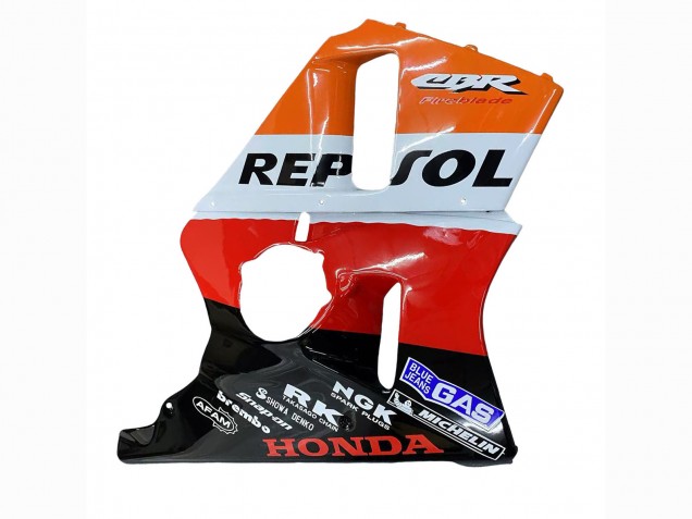 1987-1989 Orange White Red Glossy Black Repsol HRC Honda CBR400RR NC23 Motorcycle Fairings