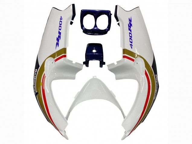 1990-1999 White Gold Red Dark Blue Rothmans Honda CBR400RR NC29 Motorcycle Fairings