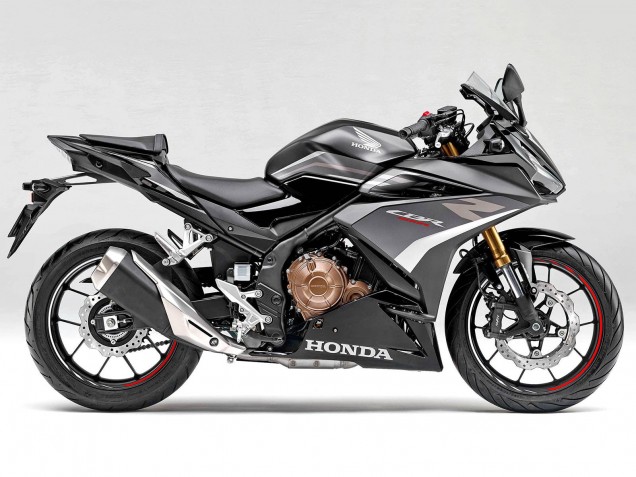 2022 White Matte Black Honda CBR400R Motorcycle Fairings