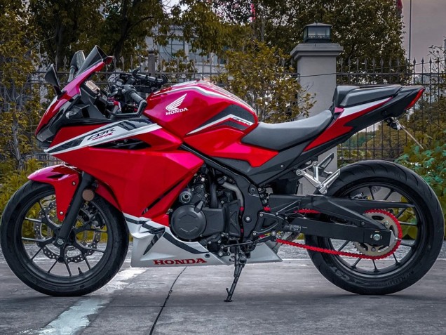 2022 Red White Honda CBR400R Motorcycle Fairings