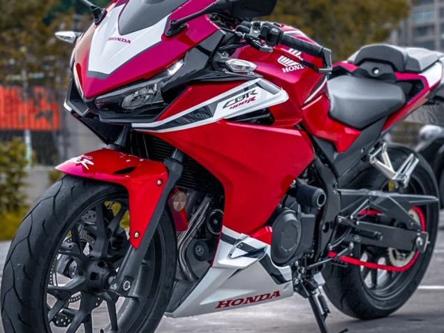 2022 Red White Honda CBR400R Motorcycle Fairings