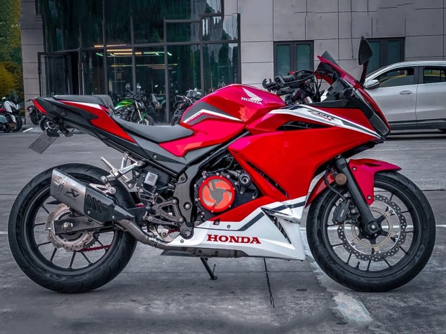 2022 Red White Honda CBR400R Motorcycle Fairings