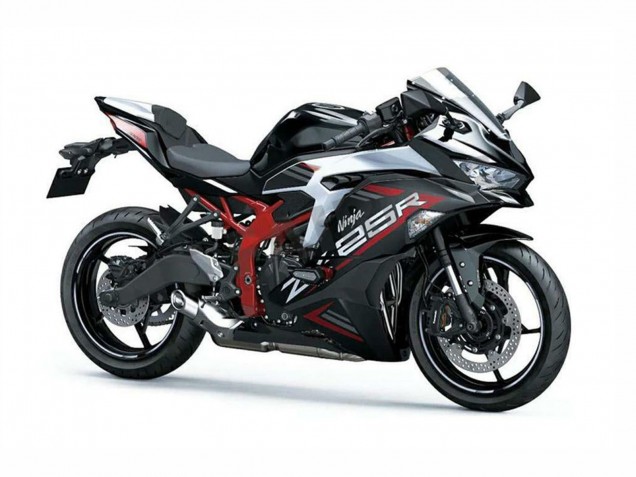 2019-2025 Silver Red Black Kawasaki ZX25R ZX-25R Motorcycle Fairings