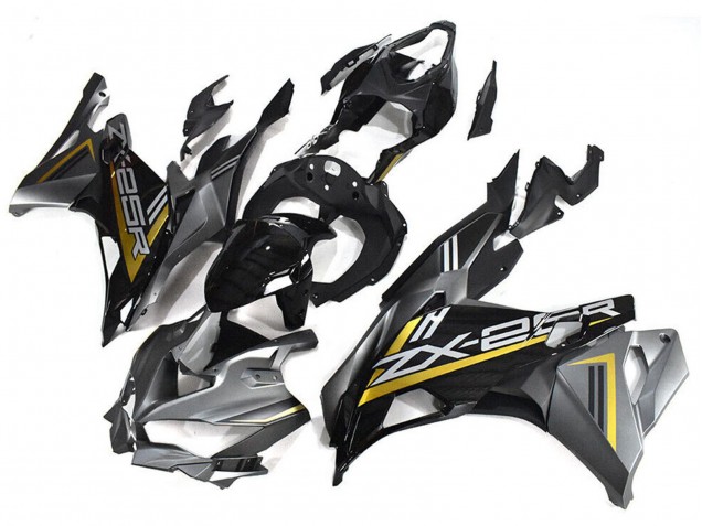 2019-2025 Grey Gold Glossy Black Kawasaki ZX25R ZX-25R Motorcycle Fairings