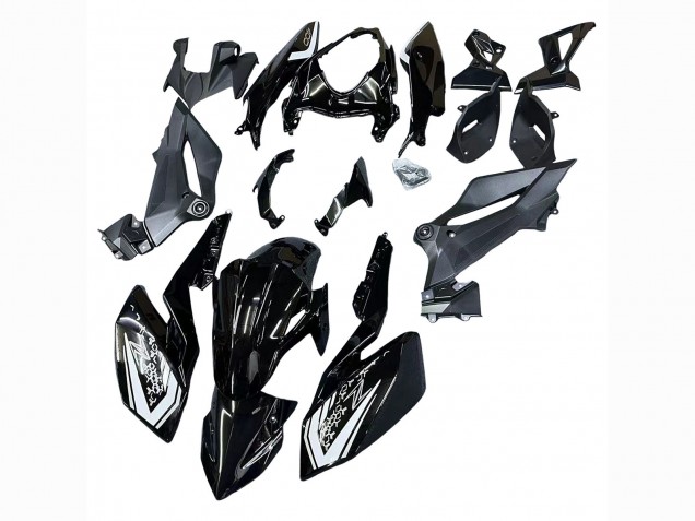 2018-2024 Glossy Black Kawasaki Z400 Motorcycle Fairings