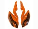 2018-2024 Orange Glossy Black Kawasaki Z400 Motorcycle Fairings