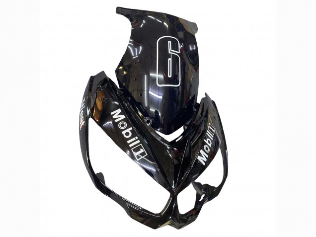 2010-2016 Glossy Black Gold White Mobil West Kawasaki Z1000SX Motorcycle Fairings