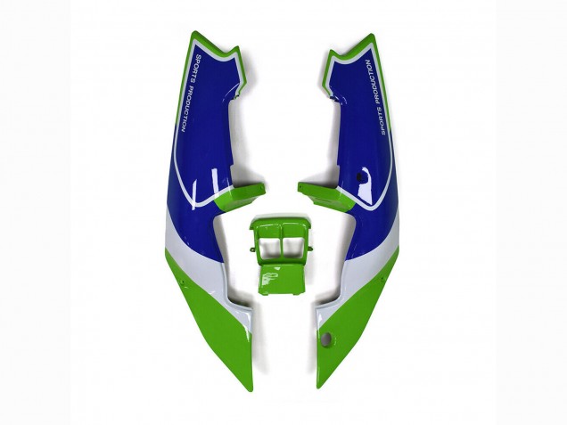1989-1990 Green White Blue Kawasaki ZXR250 Motorcycle Fairings