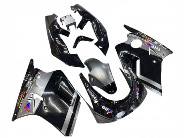 1989-1990 Glossy Black Grey Elf Touch4 Bridgestone Kawasaki ZXR250 Motorcycle Fairings