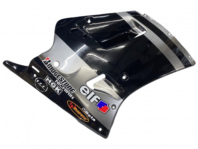 1989-1990 Glossy Black Grey Elf Touch4 Bridgestone Kawasaki ZXR250 Motorcycle Fairings