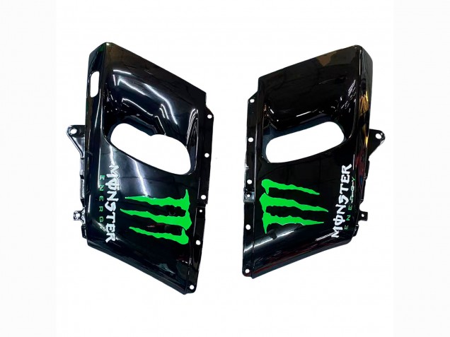 1993-2007 Green Glossy Black Green Monster Elf Touch4 Bridgestone Kawasaki ZZR400 Motorcycle Fairings
