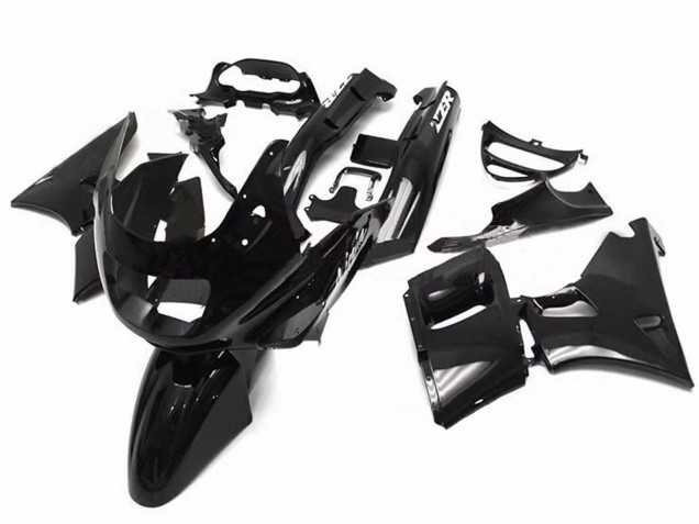 1998-2003 Glossy Black Kawasaki ZZR600 Motorcycle Fairings