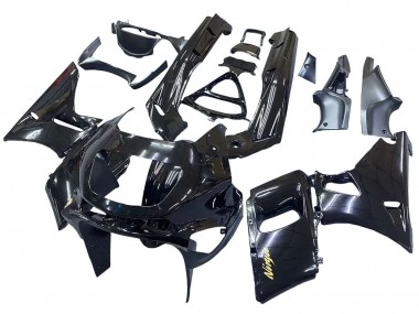 1998-2003 Glossy Black Gold Ninja Kawasaki ZZR600 Motorcycle Fairings
