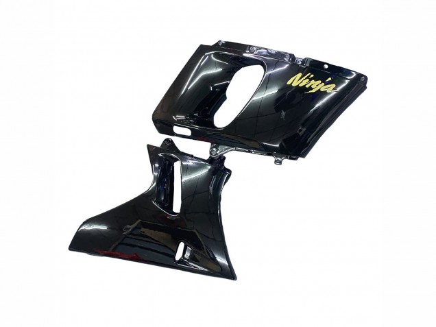 1998-2003 Glossy Black Gold Ninja Kawasaki ZZR600 Motorcycle Fairings
