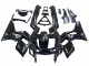 1998-2003 Glossy Black Gold Ninja Kawasaki ZZR600 Motorcycle Fairings