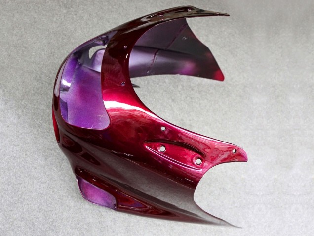 1993-2003 Dark Red Kawasaki ZZR1100 Motorcycle Fairing