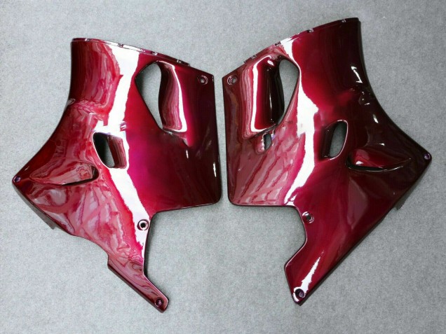 1993-2003 Dark Red Kawasaki ZZR1100 Motorcycle Fairing